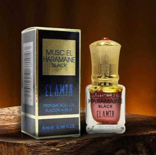 MUSC EL HARAMAINE BLACK  Roll-on Enssence Perfume
