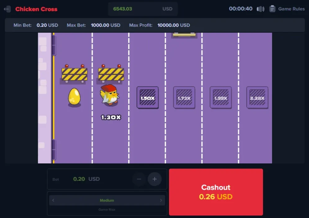 Chicken Cross Game